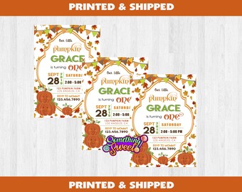 Little Pumpkin Invitations, Pumpkin 1st Birthday, Pumpkin Baby Shower