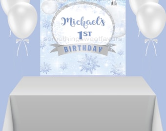 Winter Wonderland Party Banner