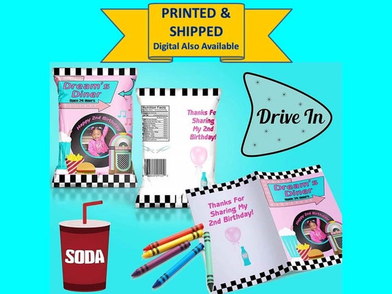 Fifties Diner 50 S Drive In Party Theme Diner Party Etsy