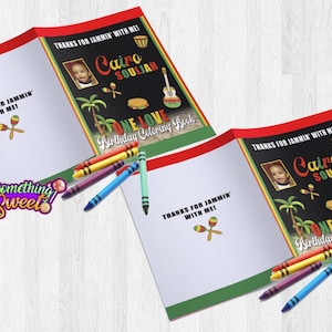 Digital Reggae Themed Coloring Book