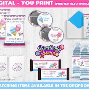 Whats the Scoop Gender Reveal Party Favors