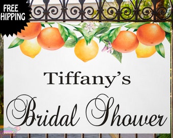 Citrus Bridal Shower Banner - VINYL