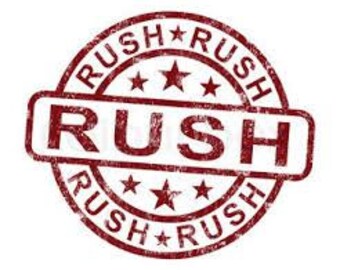 Decal Rush Processing Plus Express Shipping