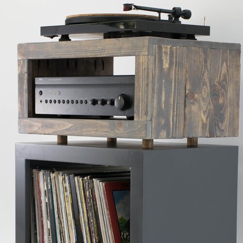 Modern Record Player Stand Vinyl Storage Etsy