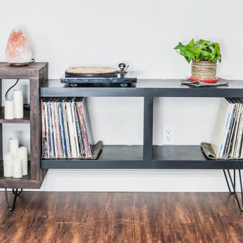 Mid Century Console Record Player Console Etsy