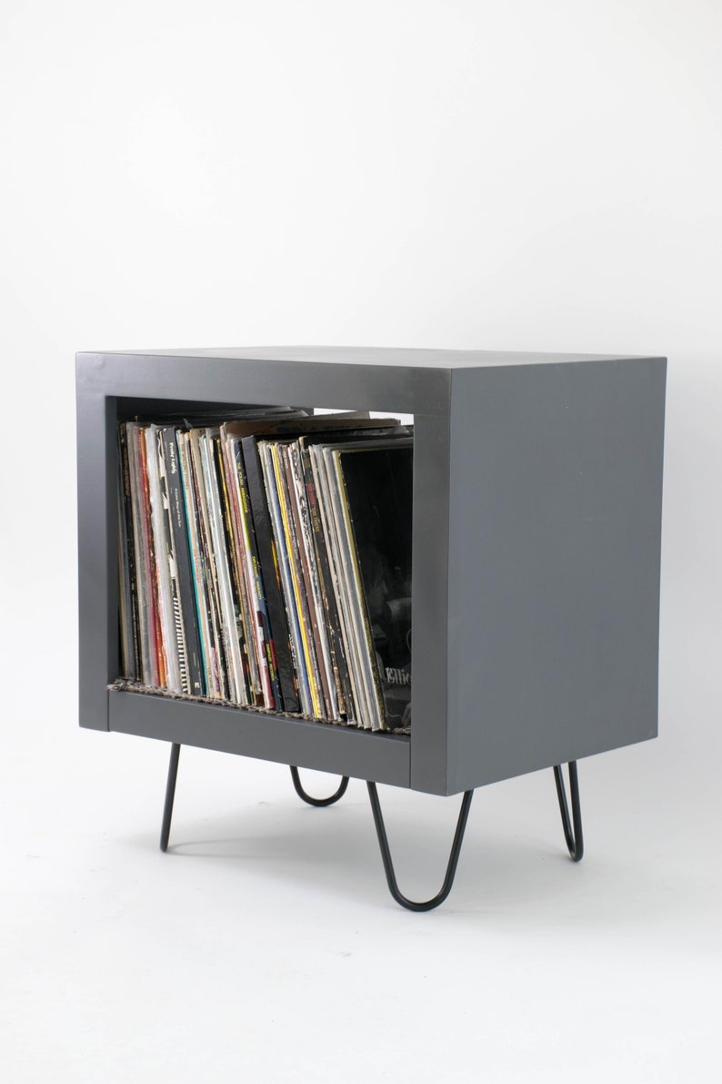 Modern Record Player Stand Vinyl Storage Etsy