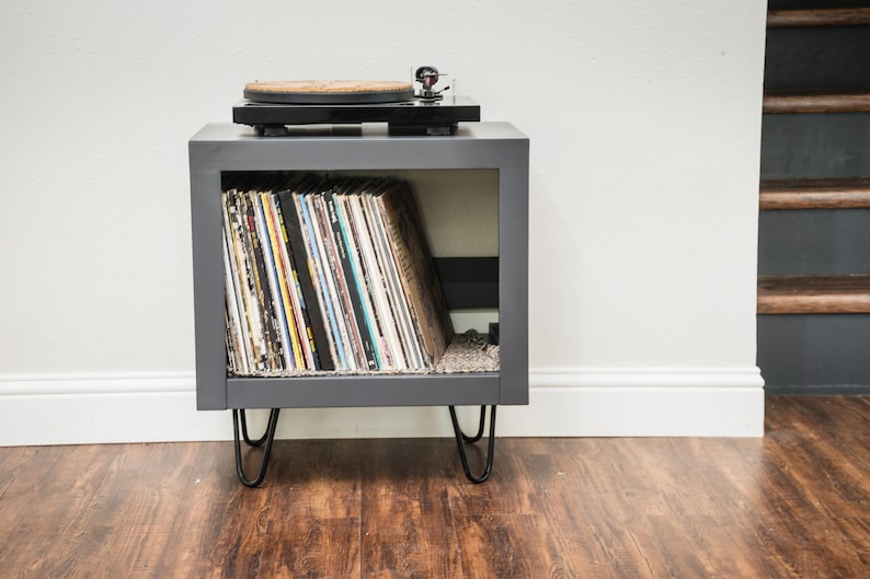 Modern Record Player Stand Vinyl Storage Etsy