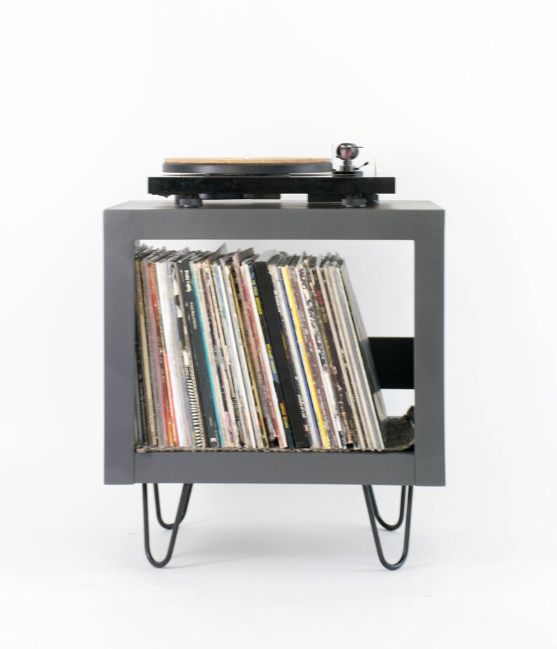 Modern Record Player Stand Vinyl Storage Etsy