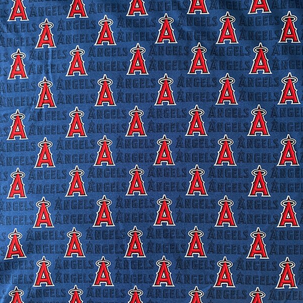 MLB Los Angeles Angels Baseball 100% Cotton Fabric ***Ships from CA ##Click Item Details