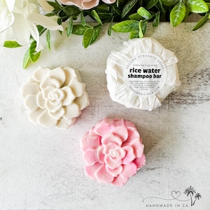 Sulfate Free Rice Water Shampoo Bar | Handmade | Natural Ingredients