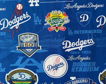 MLB LA Dodgers Baseball Stadium Licensed 100% Cotton Fabric **Ships from California ##Click Item Details