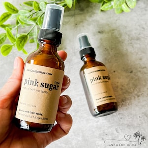 Pink Sugar (type) Natural Sea Salt and Oil Perfume Body and Room Sprays | Handmade | Natural Ingredients