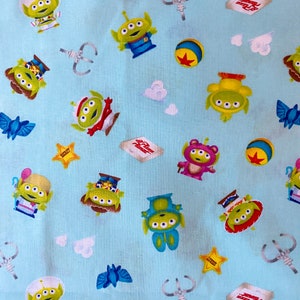 NEW Disney PIXAR Toy Story Aliens 100% Cotton Fabric ****Ships from California ##Click Item Details