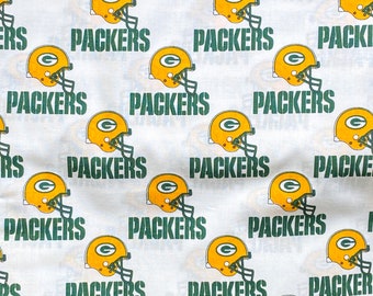 Green Bay PACKERS-helmen op witte NFL-voetballicentie van 100% katoen **Verzonden uit Californië ##Klik op itemdetails