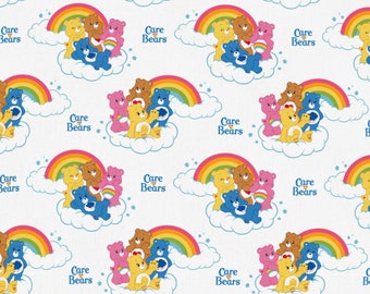 Care Bears Rainbow 100% Cotton Fabric **Ships from CA ##Click Item Details