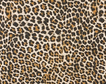 NUOVO. Tessuto per trapunte in 100% cotone con stampa leopardata **Spedito dalla California ##Clicca sui dettagli dell'articolo
