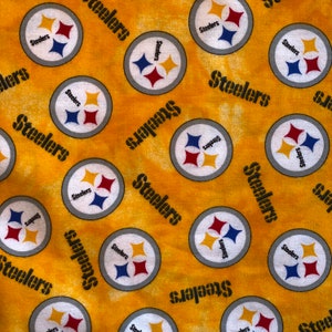 Pittsburgh STEELERS Flannel Tie Dye NFL Football Licensed 100% Cotton Fabric **Ships from California ##Click Item Details