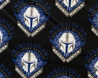 Disney Star Wars Mandalorian Flannel Tessuto 100% cotone **Spedito dalla California ##Clicca sui dettagli dell'articolo