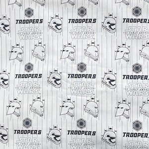NEW Disney Star Wars Storm Troopers 100% Cotton Fabric ***Ships from California ##Click Item Details