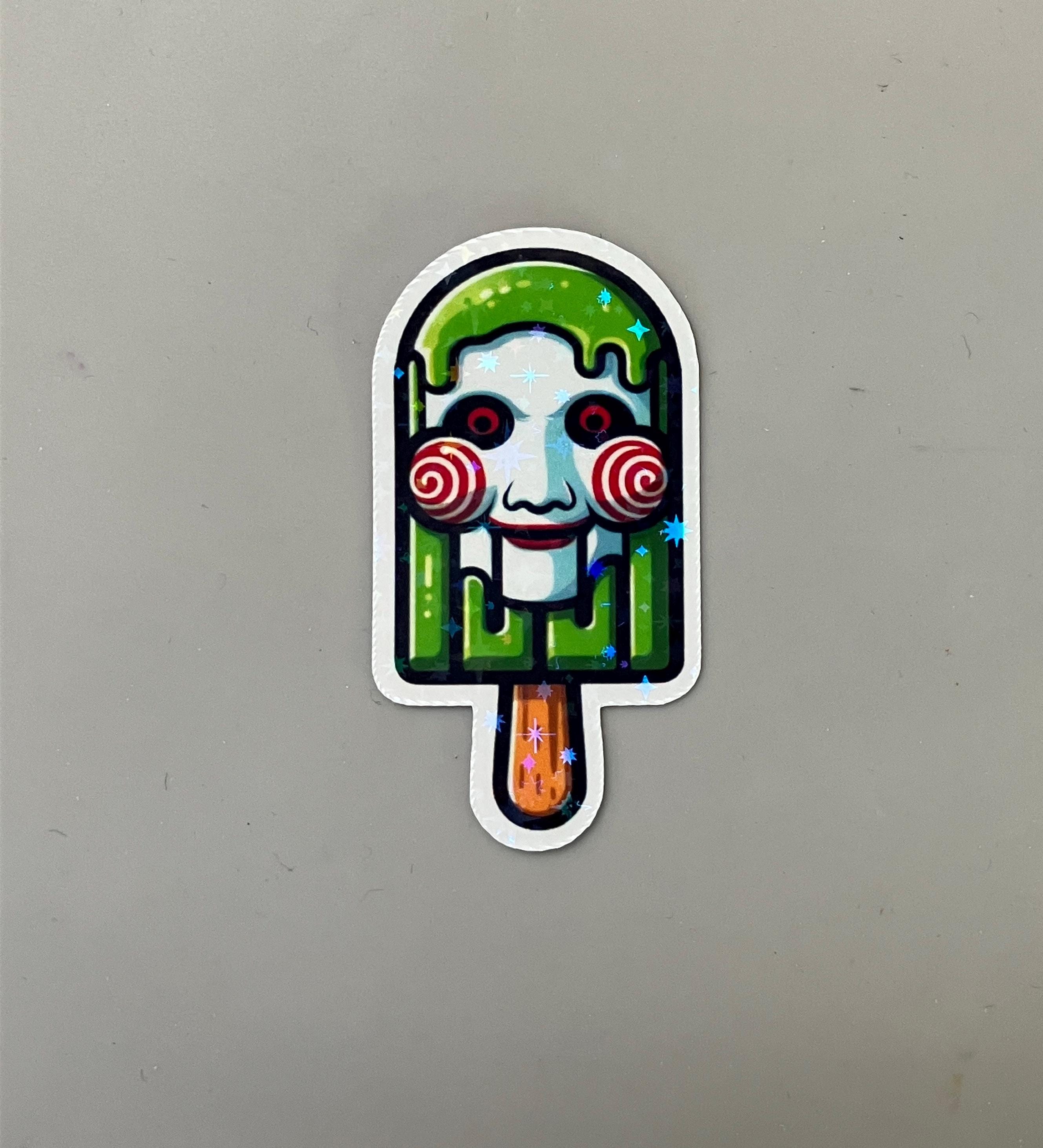Mini Slasher Sticker Mini Slasher Popsicle Stickers | Holographic Vinyl Stickers | Horror ...