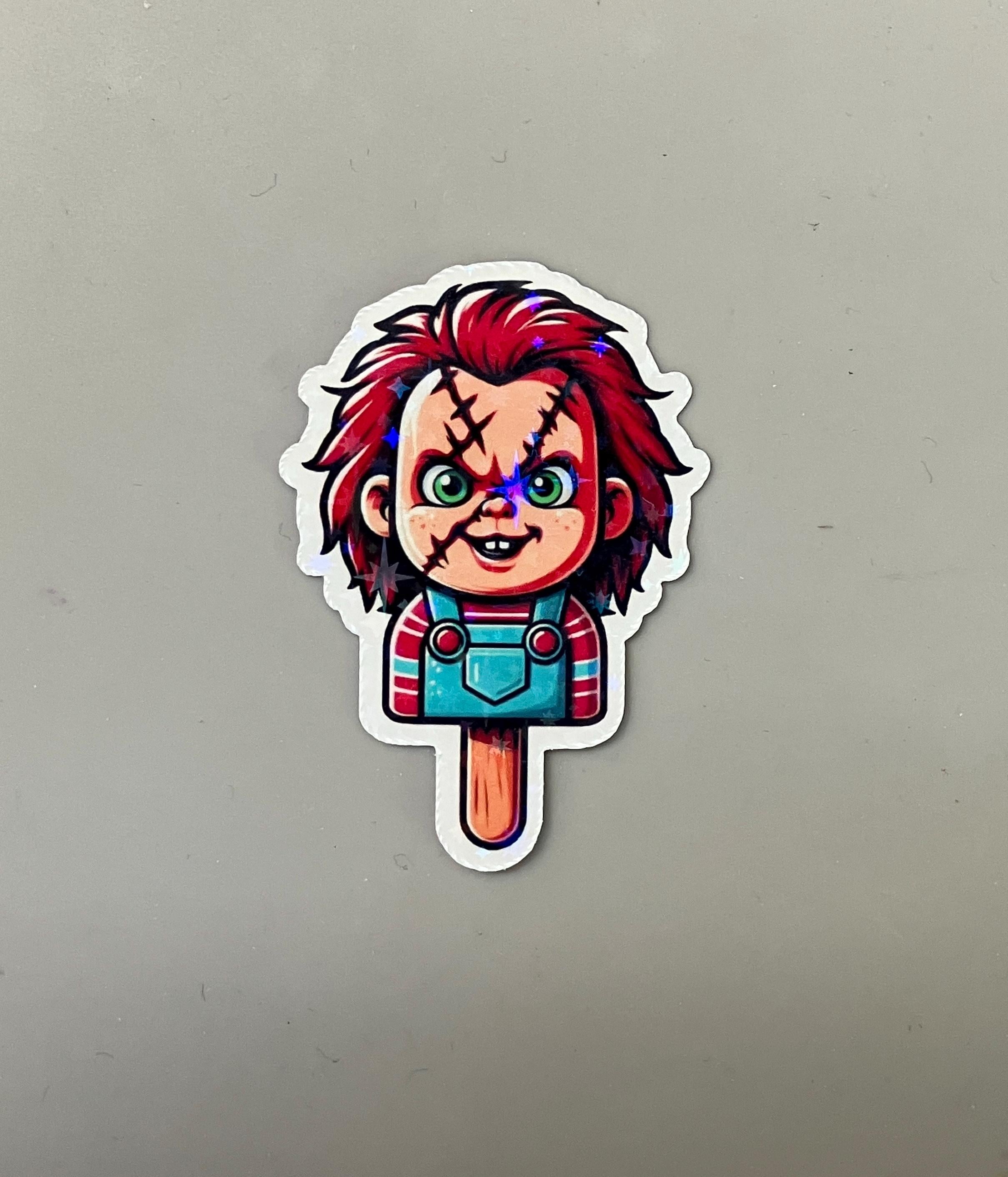 Mini Slasher Sticker Mini Slasher Popsicle Stickers | Holographic Vinyl Stickers | Horror ...