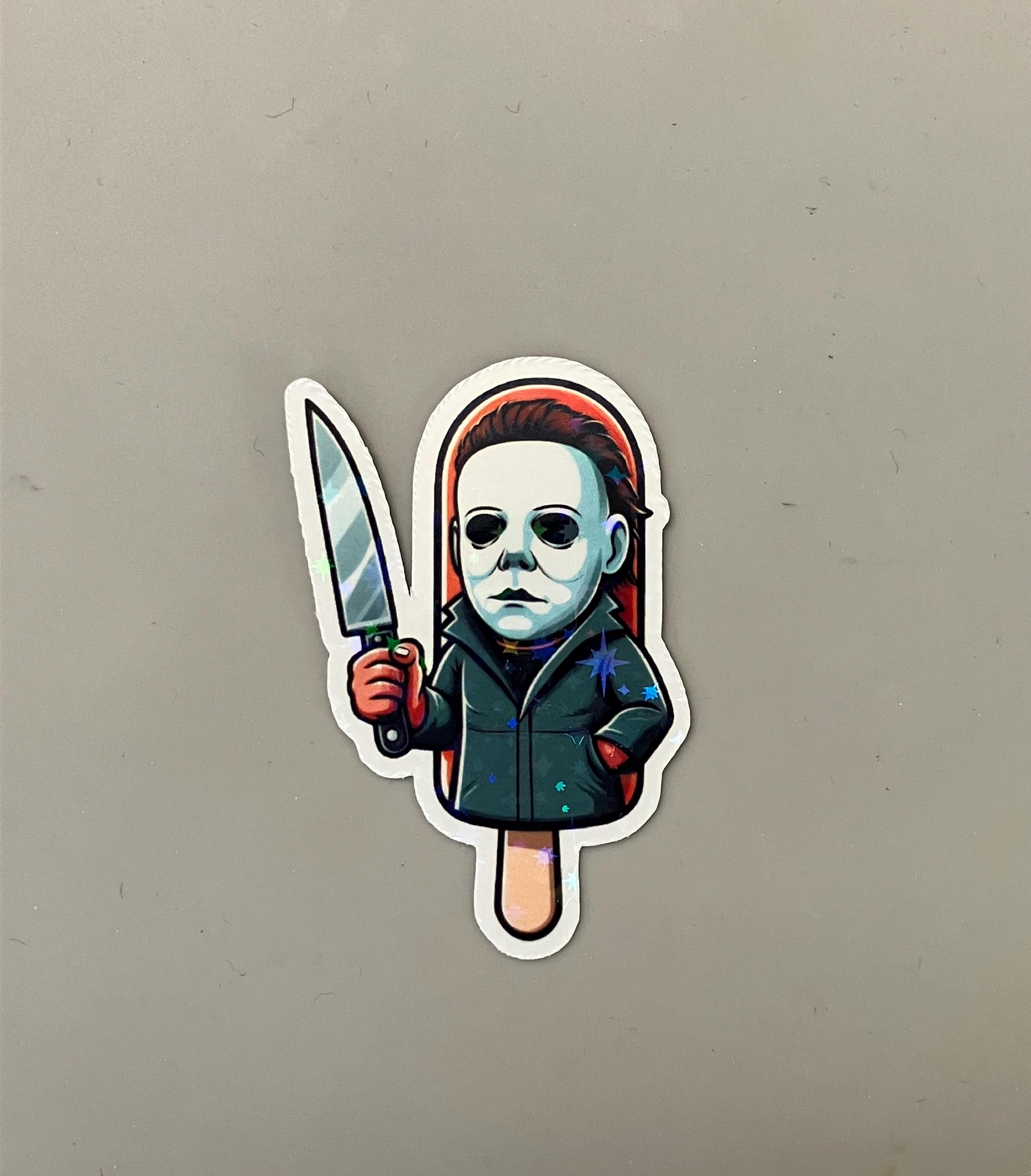 Mini Slasher Sticker Mini Slasher Popsicle Stickers | Holographic Vinyl Stickers | Horror ...