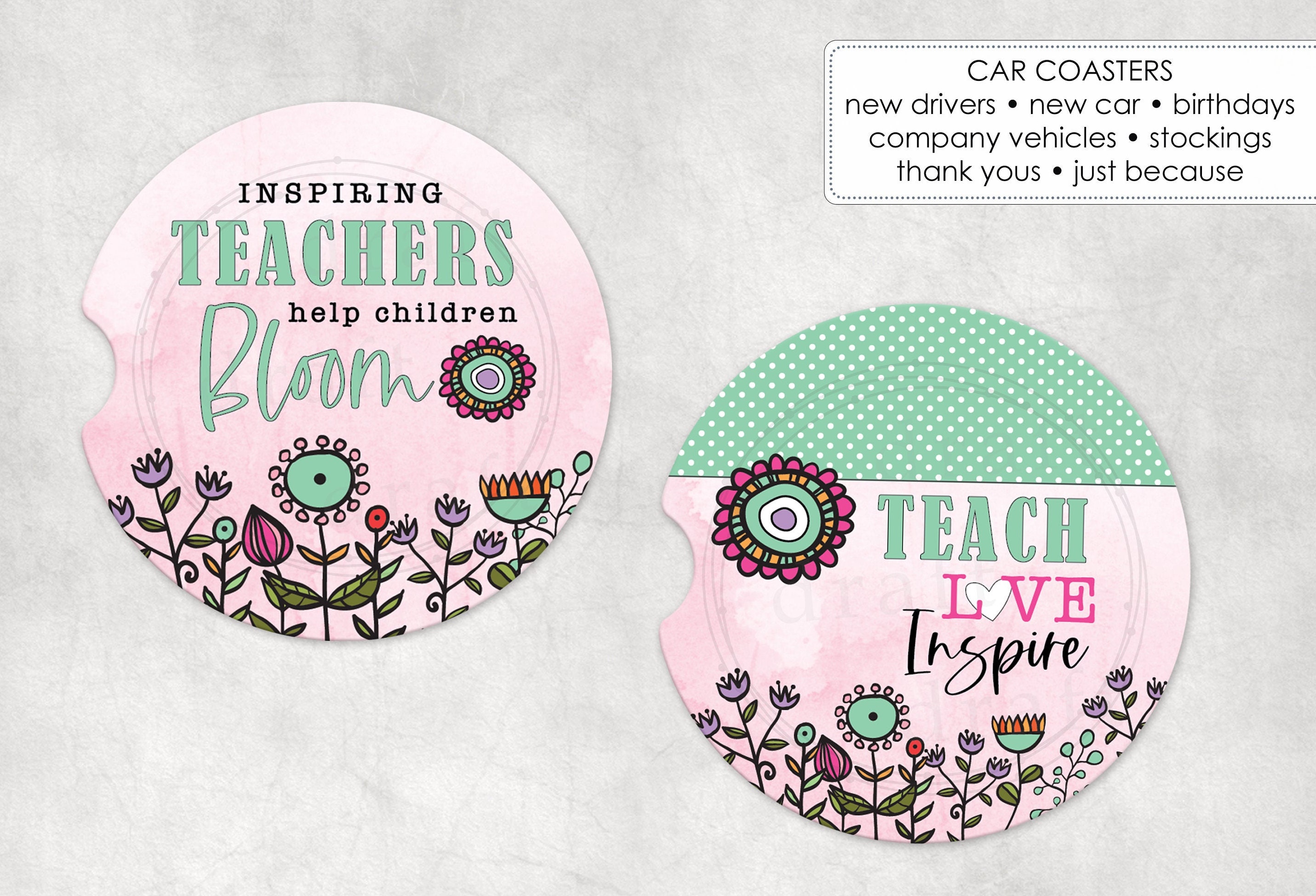 TEACHER APPRECIATION \u003d\u003d\u003e 2 Designs • Keychains, Car Coasters \u0026 More •  Template Sublimation Digital Files Pngs - Etsy Israel, image size:2862x1949