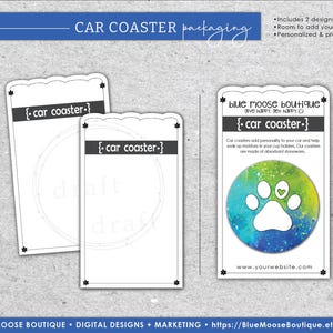 Design de EMBALAGEM DE PORTA-COPOS DE CARRO - Singles - Borda superior recortada • Modelo • Imprimir e cortar ou aparar à mão • Arquivo de sublimação de modelo png