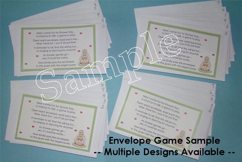 BABY SHOWER GAME Ice Breaker Game Pass the Envelopes Etsy