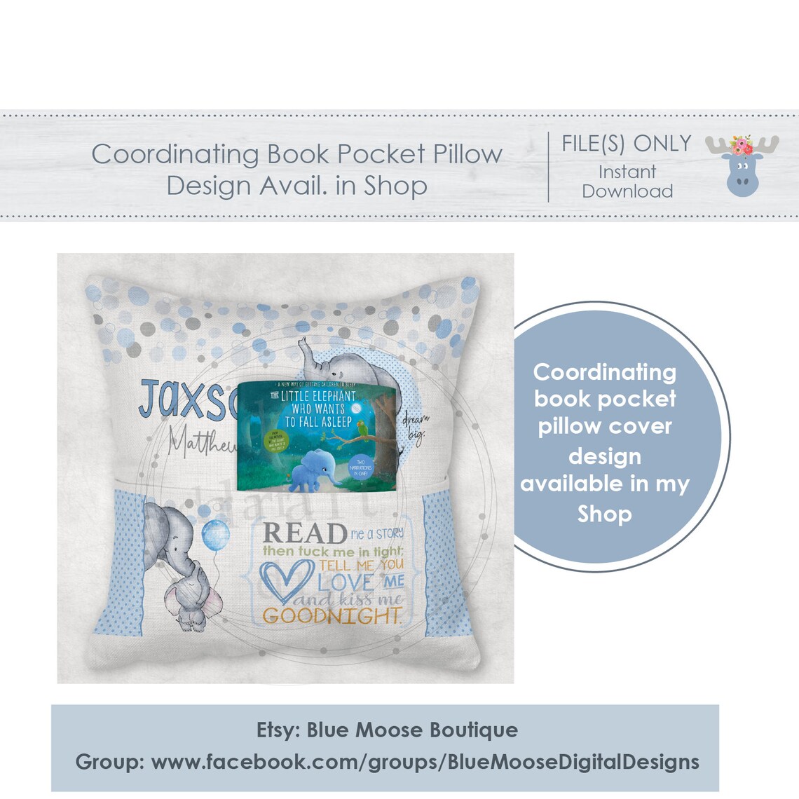 Elephant BLANKET & PILLOW 12 File Bundle Sublimation Etsy