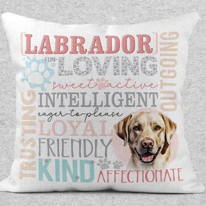 Two LABRADOR • Dog Breed Designs ==> Pet • Pillow • Personality Traits • Digital Download • Template Sublimation Files pngs