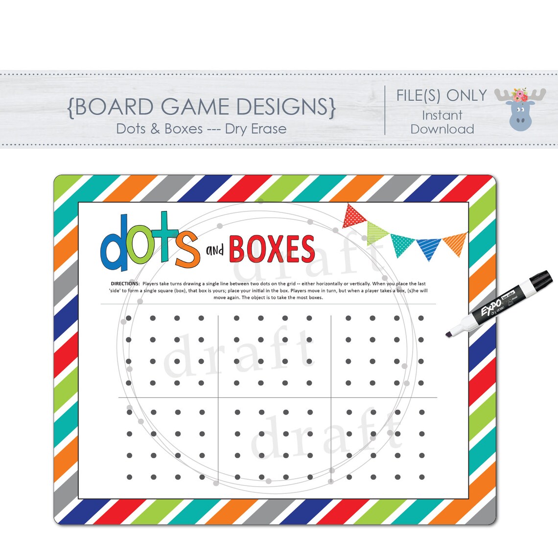 Bundle 6 BOARD GAMES Board Dry Erase Boards 11x14 Etsy