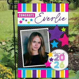 2026 GRADUATION Flag Design • Sign/Board or Flag Designs • '26 • Add Picture / Photo  • Digital Download Sublimation Files png
