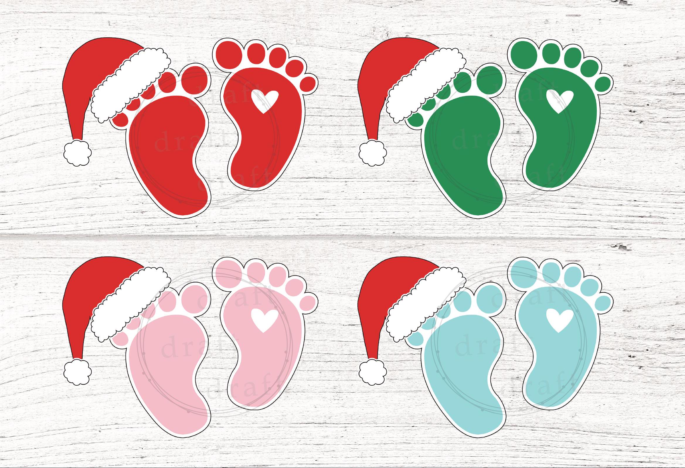 silly christmas feet c lip art image 4 Christmas Baby Feet Designs • Bundle • Traditional • Santa Hat •  Sublimation Digital Design Download File Png