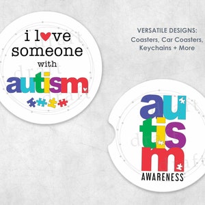 Autism Car Coaster Designs • Templates • Sublimation Digital Download File png