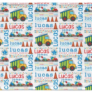 Construction Truck Blanket Design • Sublimation File Design • Garbage Man • Dump Trucks • Throw • png Files - Instant Digital Download