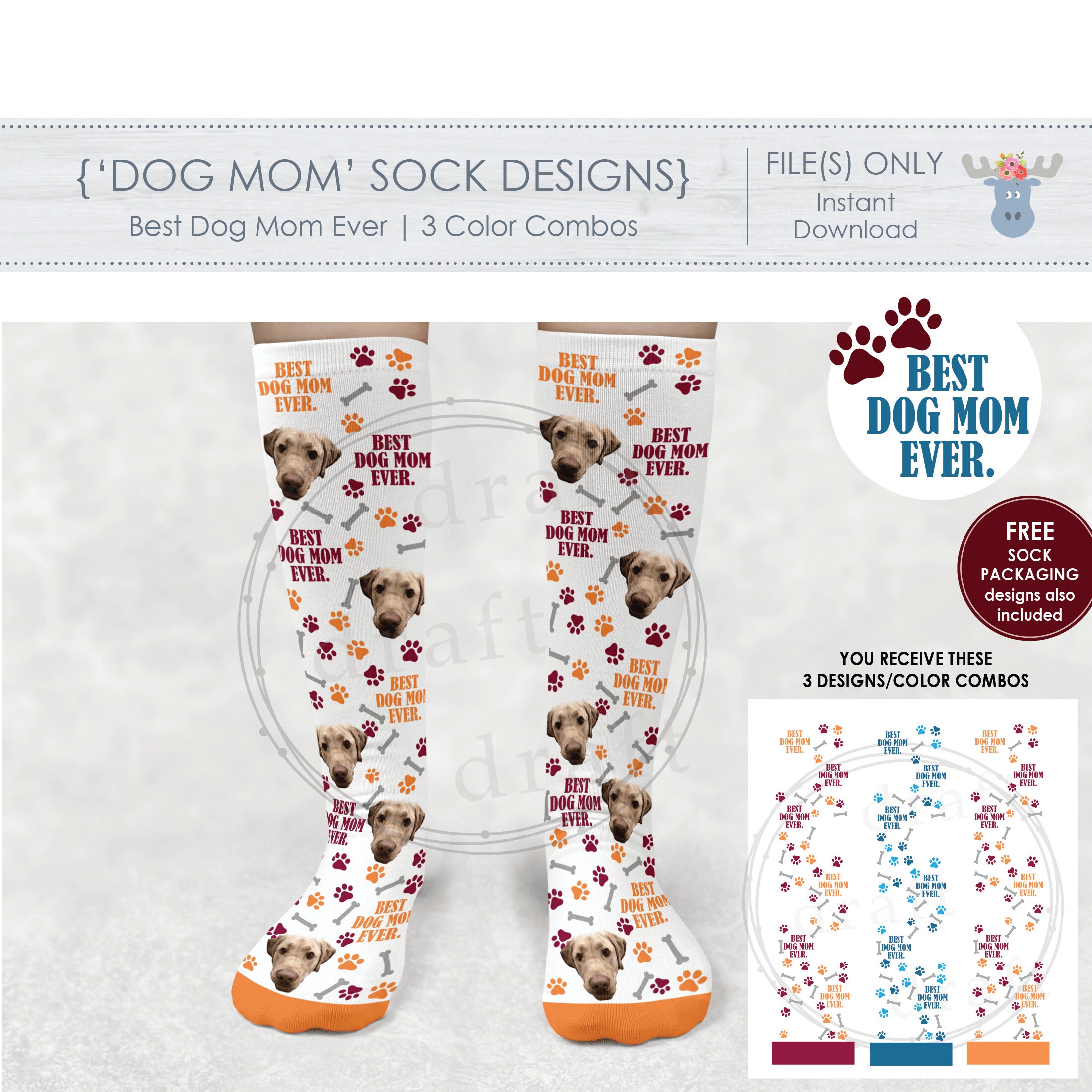 Best Dog Mom Ever – Motif Dog Mom Sweat à Capuche