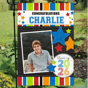 2026 GRADUATION Flags Design • Sign/Board or Flag Designs • Grad • Add Picture / Photo  • Digital Download Sublimation Files png