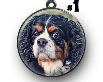 King Charles Cavalier Metal Stamped Medium Dog Spoiled Cav Small Dog Tag Steel Tag Light Weight tag Pet Tag Spoiled
