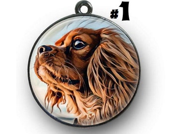 King Charles Cavalier Metal Stamped Medium Dog Spoiled Cav Small Dog Tag Steel Tag Light Weight tag Pet Tag Spoiled