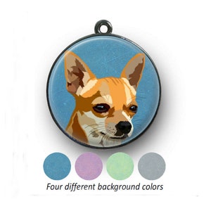 Chihuahua dog tag - unique personalised tag for Chihuahua with short hair