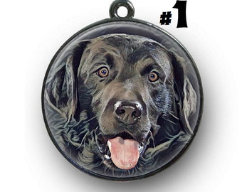 Black Labrador - dog tag