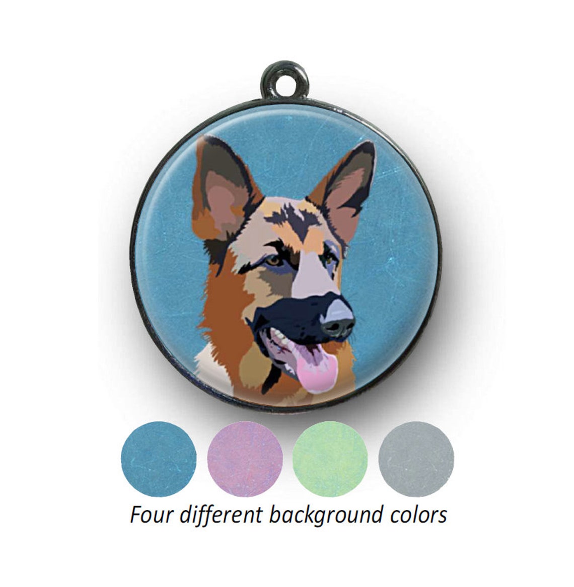 German Shepherd Dog Tag Unique Personalised Tag for German Etsy