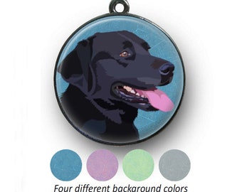 Black Labrador dog tag - unique personalised tag for Black Labrador