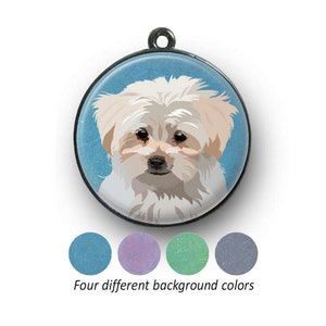 Maltese dog tag - unique personalised tag for Maltese