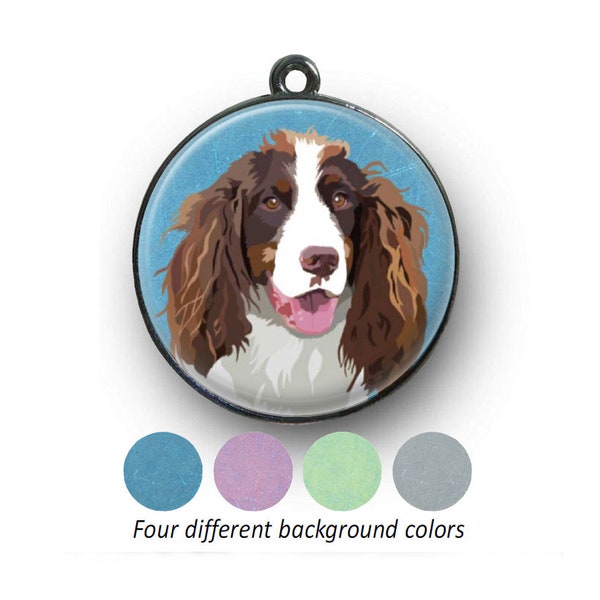 Springer Spaniel dog tag - unique personalised tag for Springer Spaniel