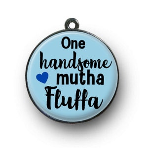 One handsome mutha fluffa. Pet tag for cat and dogs