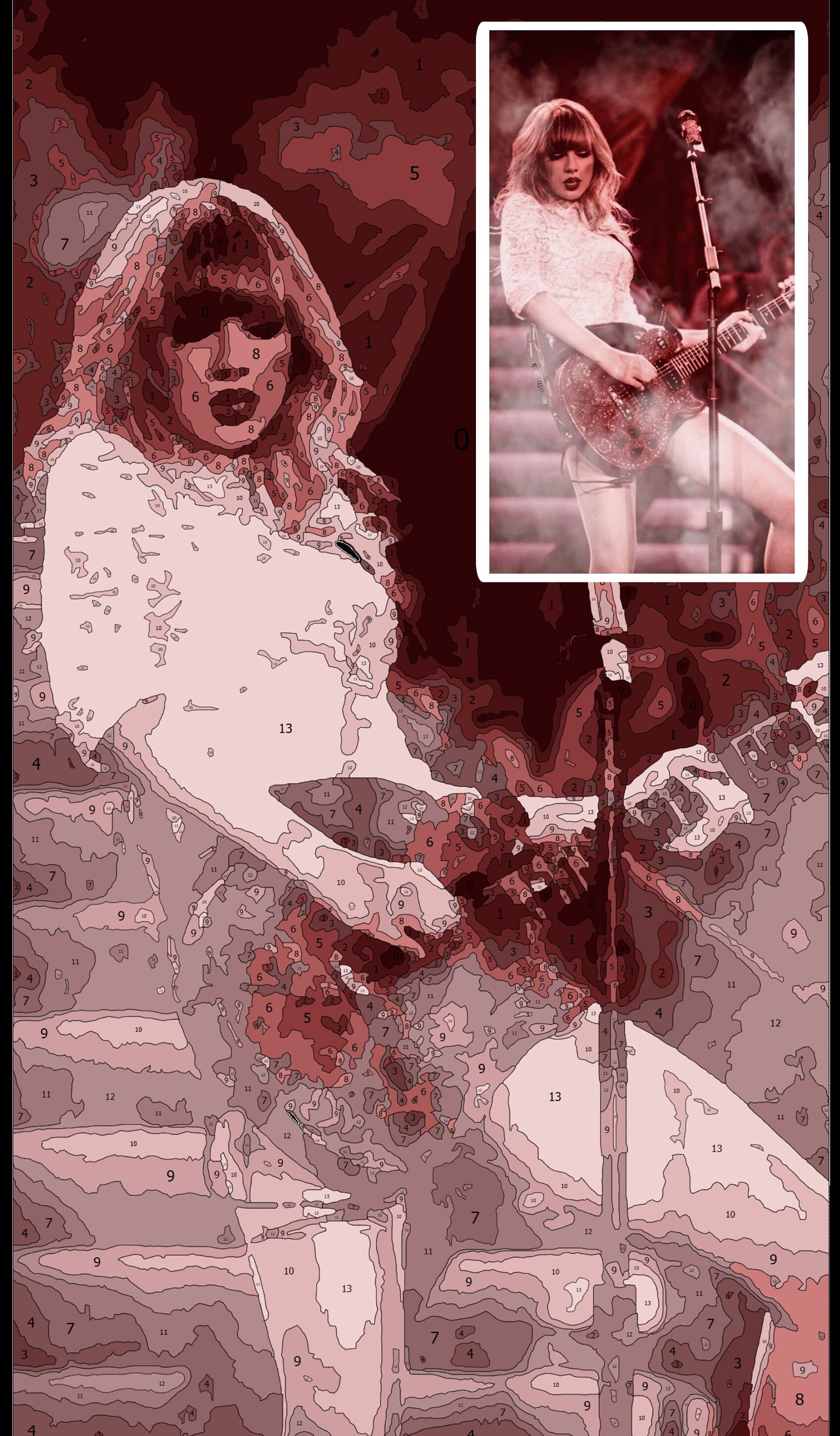The Pretty Taylor Swift - Singers Paint By Numbers - Paint by numbers UK