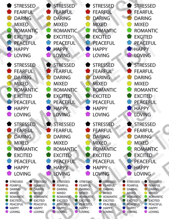 Mood ring color meanings - Mood Ring Color Chart