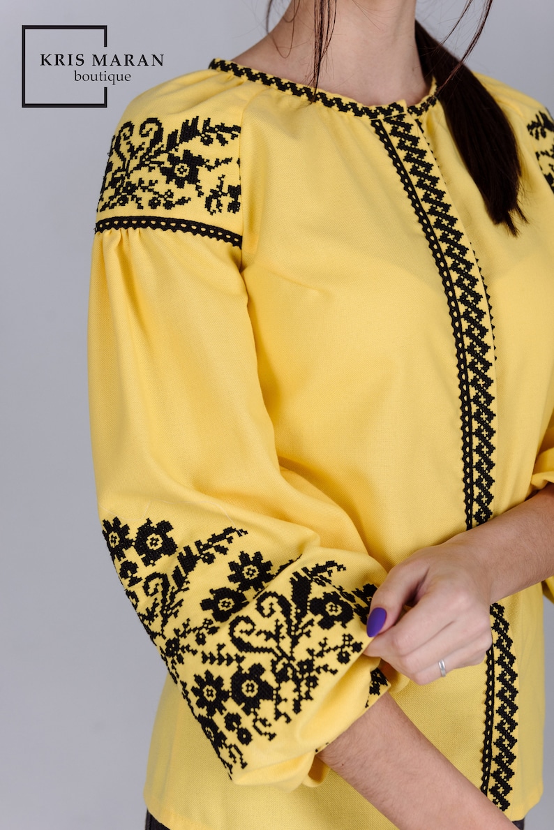 Embroidered Blouse Ukrainian Embroidered Blouse Boho | Etsy